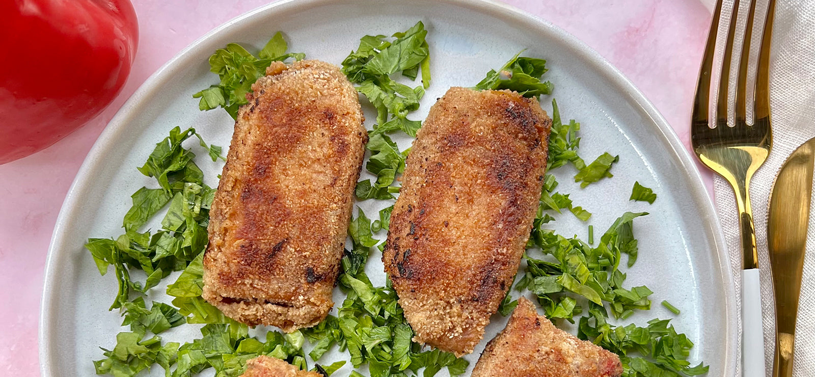 Vegetarische PaprikaFetaSchnitzel HistaFood