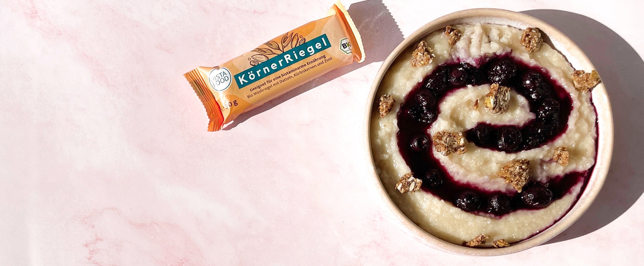Grießbrei mit Blaubeersoße – HistaFood
