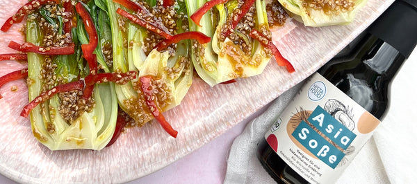 Pak-Choi-Salat mit Ponzu-Dressing