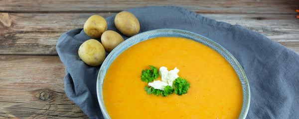 Kartoffel-Paprika-Ingwer-Suppe