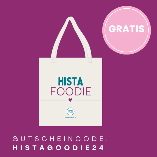 HistaFoodie Bio Baumwollbeutel – Jetzt GRATIS bestellen mit dem Code: HistaGoodie24